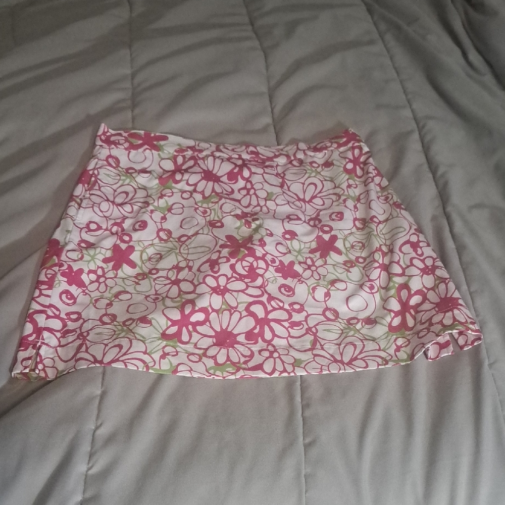 Gordon Cooper Golf Hot Pink, Lime Green and White   Skorts